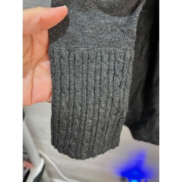 COMO Black Gray Pullover Turtleneck Sweater‎ Medium - Picture 5 of 5